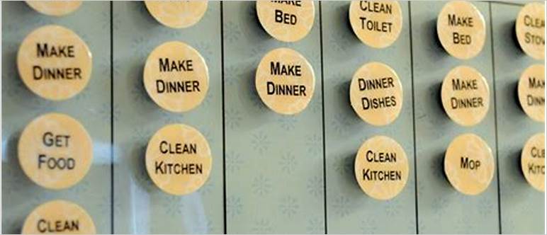 Chore board for adults